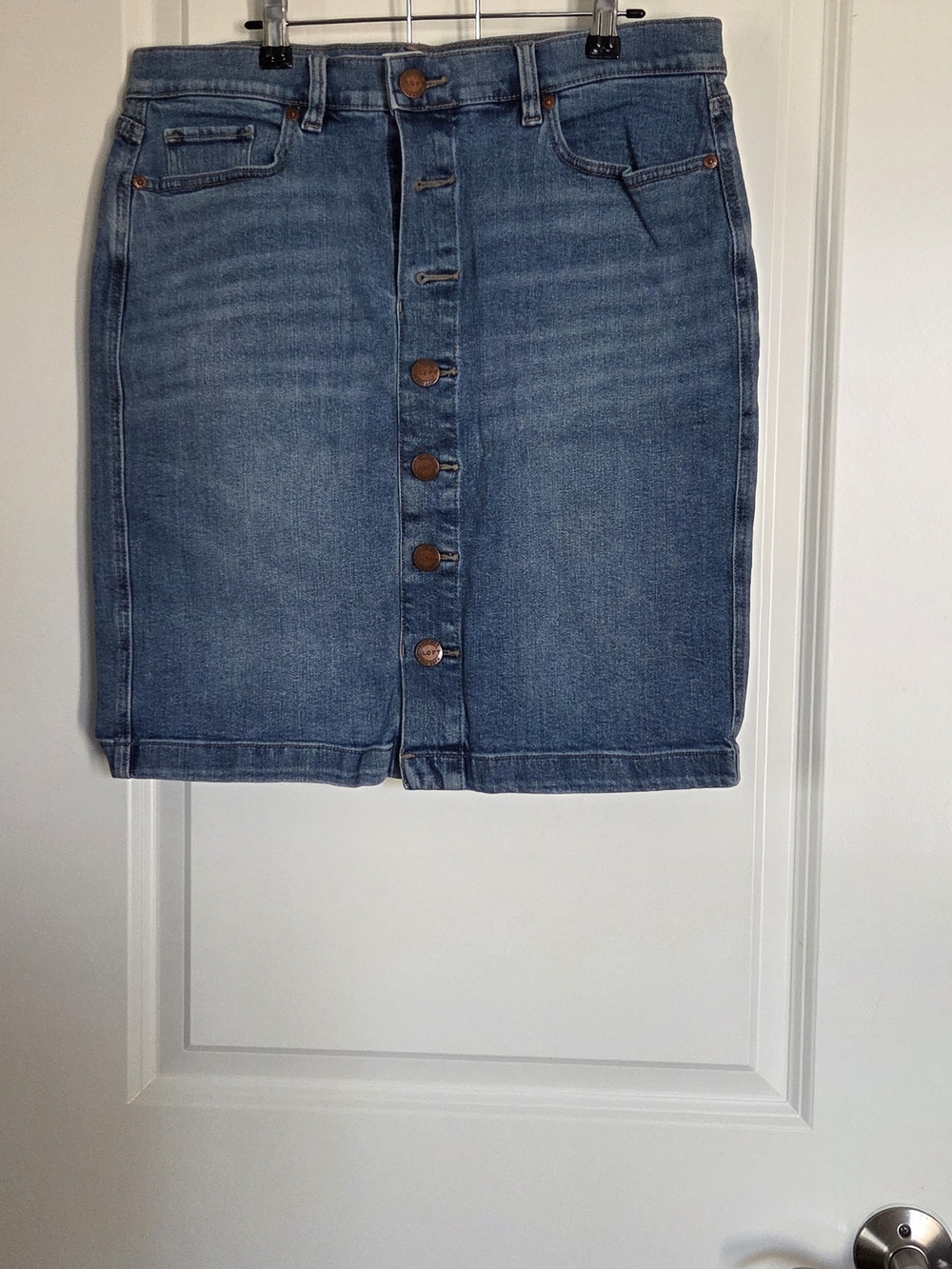 LOFT Outlet Light Blue Denim Skirt